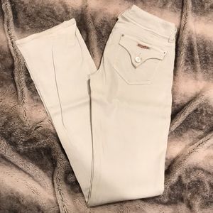Cream Hudson Jeans